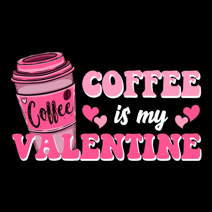 Coffee Is My Valentine Retro Cute 16 in Basic Backpack