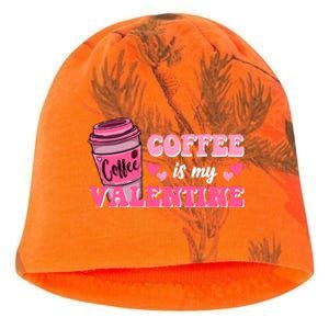 Coffee Is My Valentine Retro Cute Kati - Camo Knit Beanie