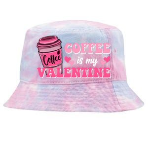 Coffee Is My Valentine Retro Cute Tie-Dyed Bucket Hat