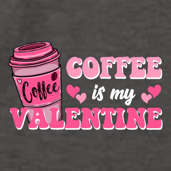 Coffee Is My Valentine Retro Cute Vector Backpack
