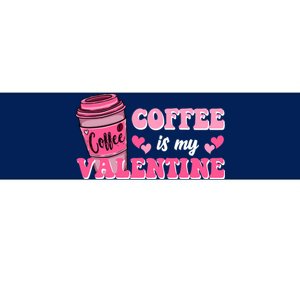 Coffee Is My Valentine Retro Cute Bumper Sticker