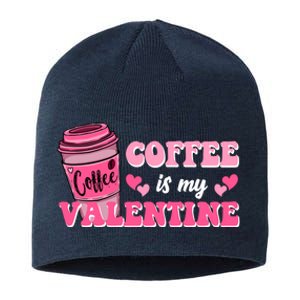 Coffee Is My Valentine Retro Cute Sustainable Beanie