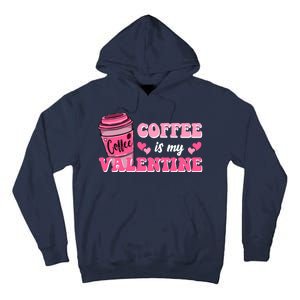 Coffee Is My Valentine Retro Cute Tall Hoodie