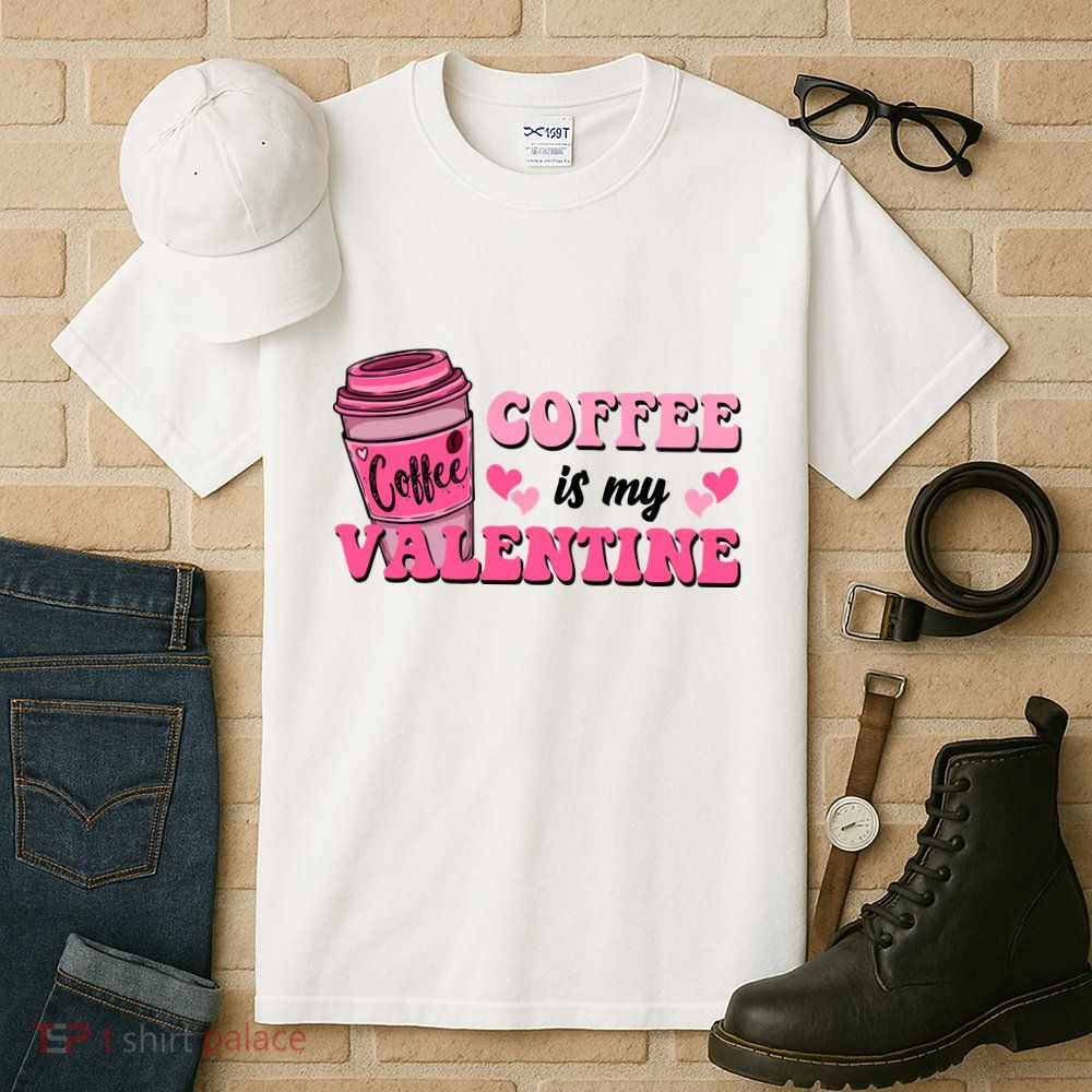 Coffee Is My Valentine Retro Cute Tall T-Shirt
