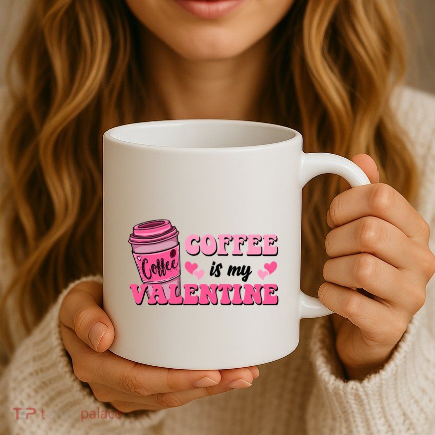 Coffee Is My Valentine Retro Cute Mug
