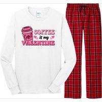 Coffee Is My Valentine Retro Cute Long Sleeve Pajama Set