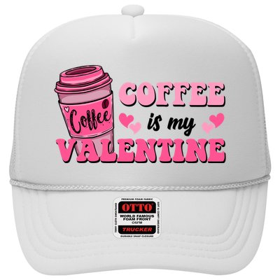 Coffee Is My Valentine Retro Cute Trucker Hat