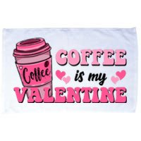 Coffee Is My Valentine Retro Cute Microfiber Hand Towel