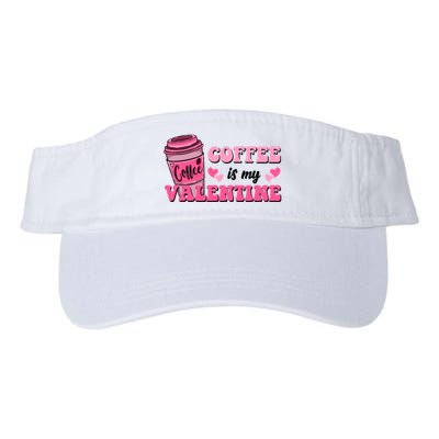 Coffee Is My Valentine Retro Cute Visor