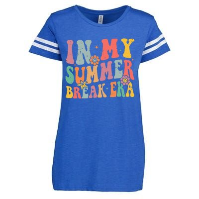 Cute In My Summer Break Era Funny Teacher Last Day Of School Enza Ladies Jersey Football T-Shirt