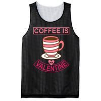 Coffee Is My Valentine Mesh Reversible Basketball Jersey Tank