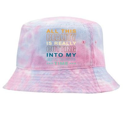 Cutting Into My Auto Racing Time Car Racing Adventure Sports Cool Gift Tie-Dyed Bucket Hat