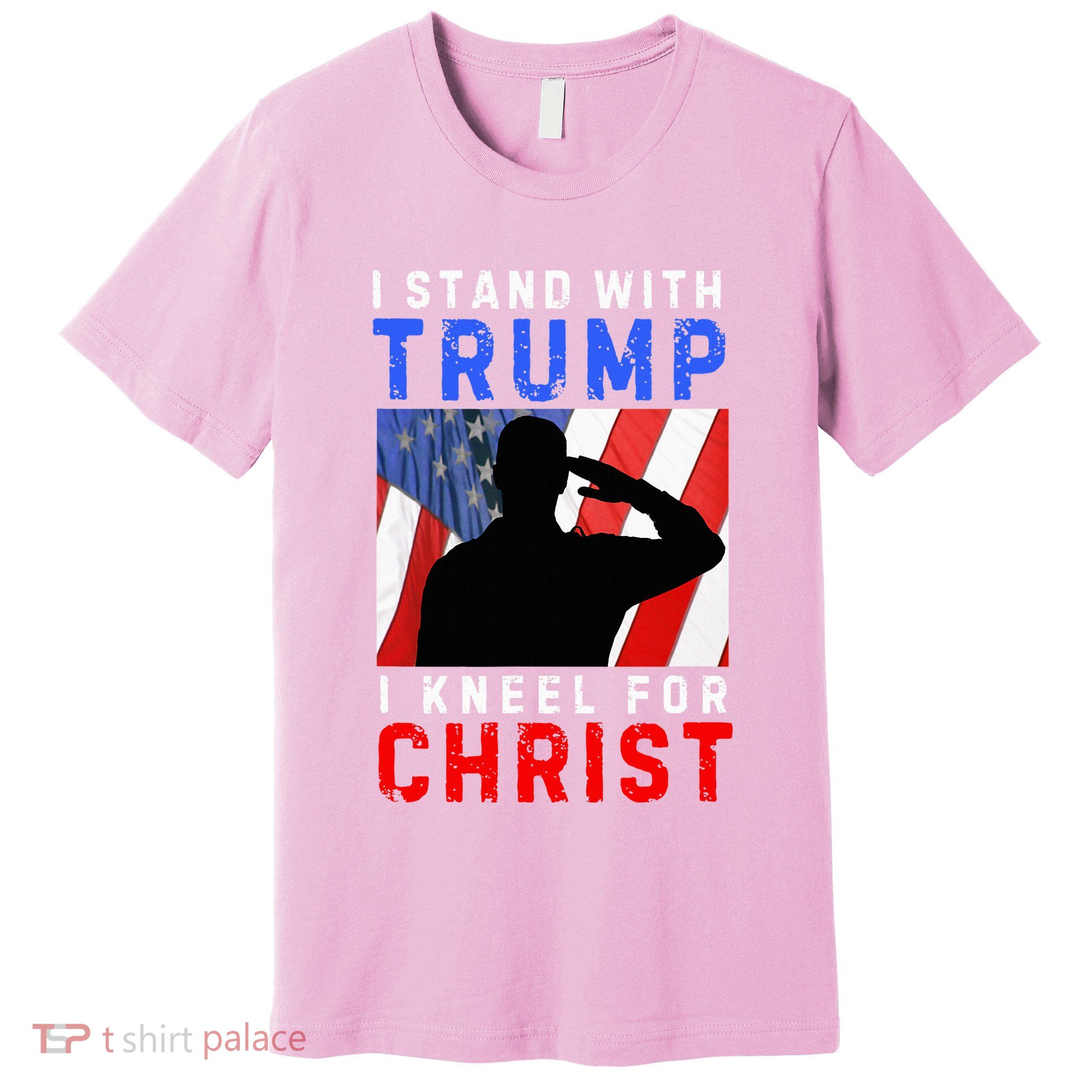 Christ Is My Savior Lord Trump My President Premium T-Shirt
