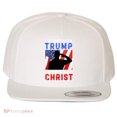 Christ Is My Savior Lord Trump My President Wool Snapback Cap