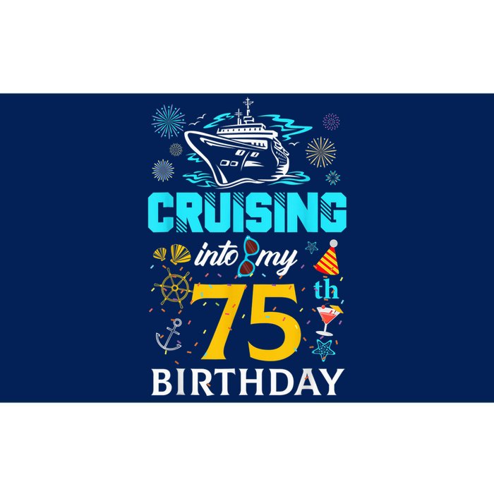 Cruising Into My 75 Year Old Birthday Squad 75th Cruise Bday Bumper Sticker