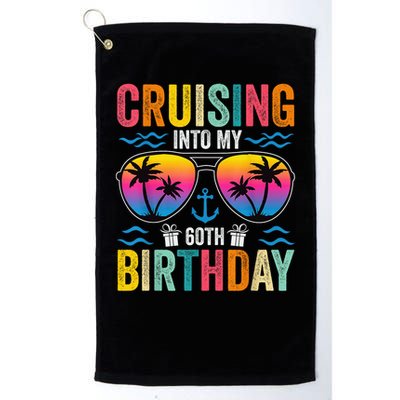 Cruising Into My 60th Birthday Family Cruise 60 Birthday Golf Towel