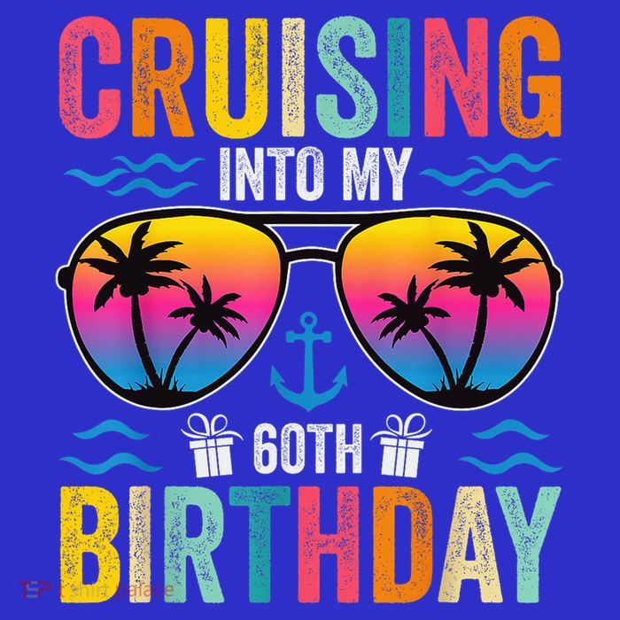 Cruising Into My 60th Birthday Family Cruise 60 Birthday Women's V-Neck T-Shirt