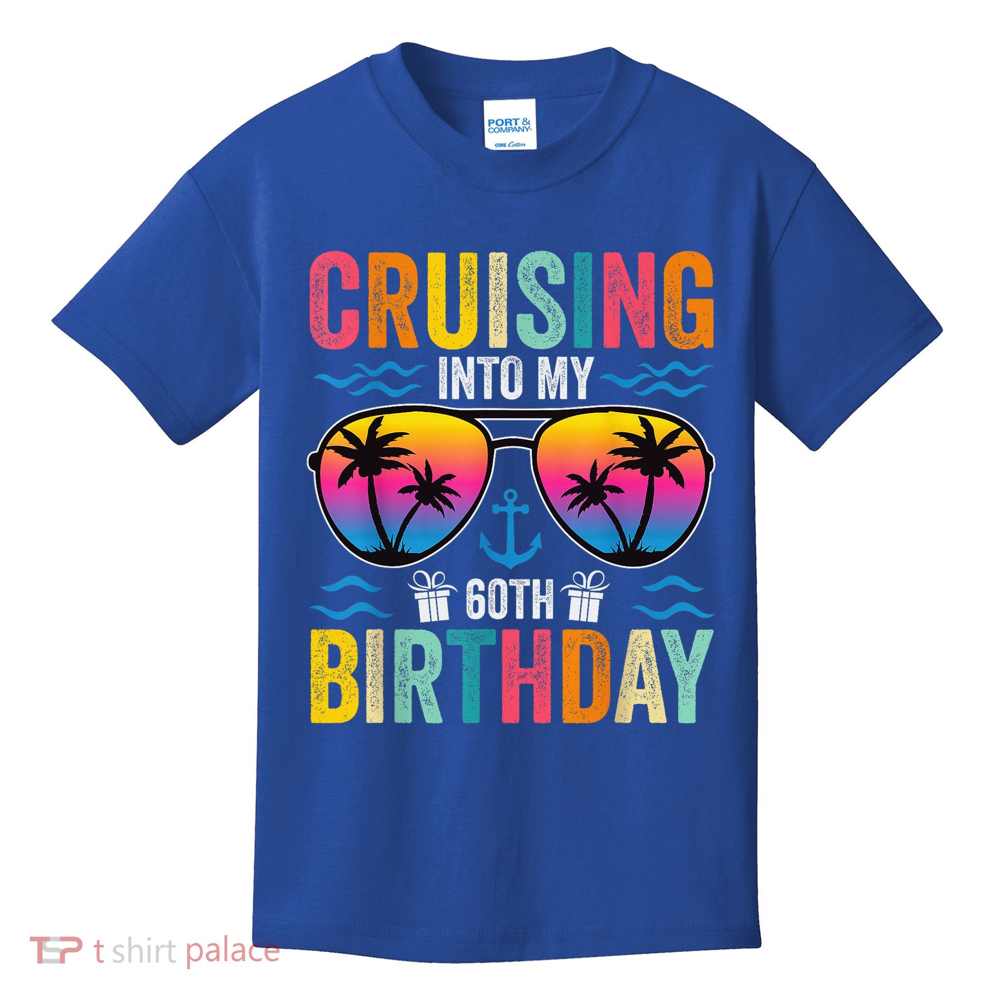 Cruising Into My 60th Birthday Family Cruise 60 Birthday Kids T-Shirt