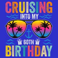 Cruising Into My 60th Birthday Family Cruise 60 Birthday Zip Tote Bag