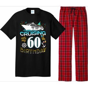 Cruising Into My 60 Year Old Birthday Crew 60th Cruise Bday Pajama Set