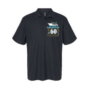 Cruising Into My 60 Year Old Birthday Crew 60th Cruise Bday Softstyle Adult Sport Polo