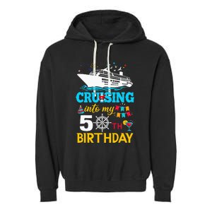 Cruising Into My 50 Year Old Birthday Party 50th BDay Garment-Dyed Fleece Hoodie