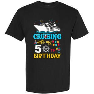 Cruising Into My 50 Year Old Birthday Party 50th BDay Garment-Dyed Heavyweight T-Shirt