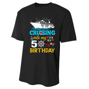 Cruising Into My 50 Year Old Birthday Party 50th BDay Performance Sprint T-Shirt