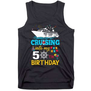 Cruising Into My 50 Year Old Birthday Party 50th BDay Tank Top