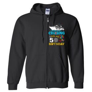 Cruising Into My 50 Year Old Birthday Party 50th BDay Full Zip Hoodie