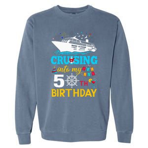 Cruising Into My 50 Year Old Birthday Party 50th BDay Garment-Dyed Sweatshirt