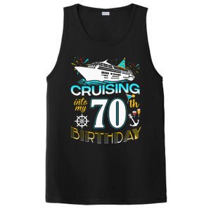 Cruising Into My 70 Year Old Birthday Crew 70th Cruise Bday PosiCharge Competitor Tank