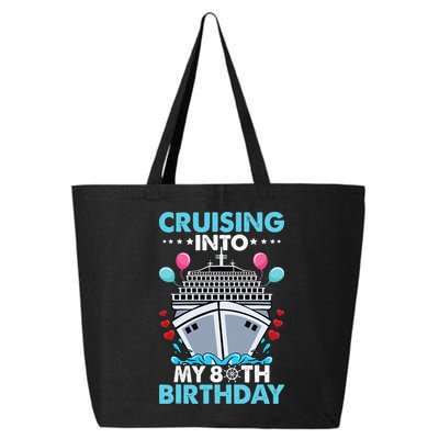 Cruising Into My 80th Birthday 80 Year Old Cruise Birthday 25L Jumbo Tote