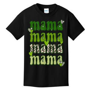 Cute Irish Mama Leopard St Patrick's Day Kids T-Shirt