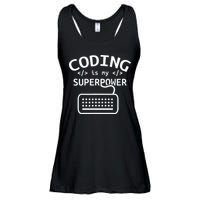 Coding Is My Superpower Coder Code Software Programmer Ladies Essential Flowy Tank