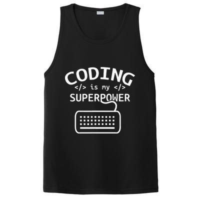 Coding Is My Superpower Coder Code Software Programmer PosiCharge Competitor Tank