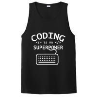 Coding Is My Superpower Coder Code Software Programmer PosiCharge Competitor Tank