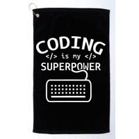 Coding Is My Superpower Coder Code Software Programmer Golf Towel