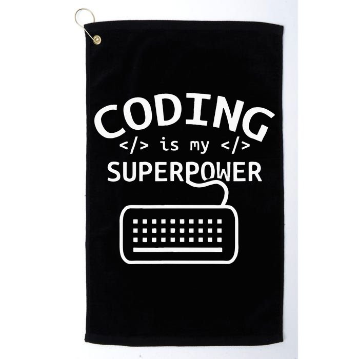 Coding Is My Superpower Coder Code Software Programmer Golf Towel