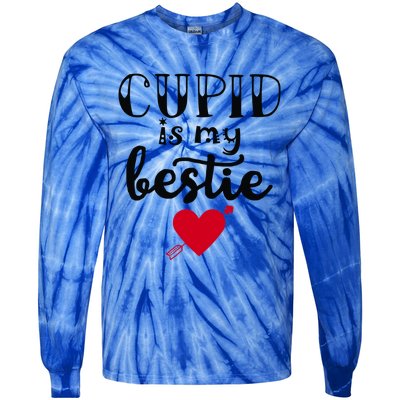 Cupid Is My Bestie Unisex Gift Tie-Dye Long Sleeve Shirt