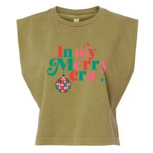 Christmas In My Merry Era Xmas Holiday Christmas Garment-Dyed Women's Muscle Tee