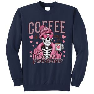 Coffee Is My Valentine Skeleton Mama Tall Sweatshirt