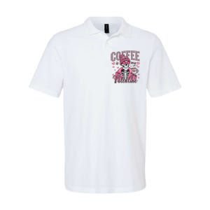 Coffee Is My Valentine Skeleton Mama Softstyle Adult Sport Polo