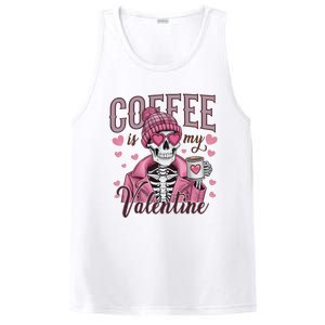 Coffee Is My Valentine Skeleton Mama PosiCharge Competitor Tank