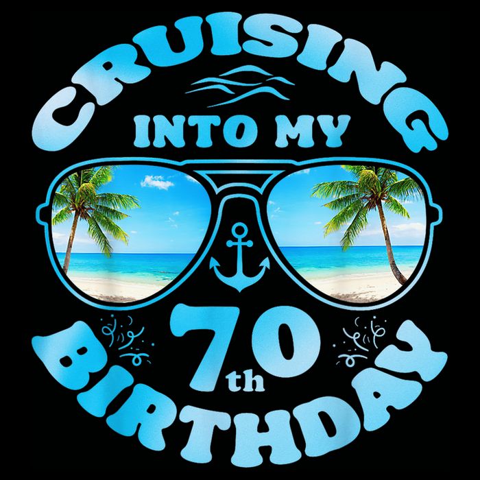Cruising Into My 70th Birthday-Matching 70th Birthday Cruise Zip Tote Bag