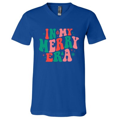 Christmas In My Merry Era Xmas Holiday Christmas V-Neck T-Shirt