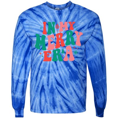 Christmas In My Merry Era Xmas Holiday Christmas Tie-Dye Long Sleeve Shirt