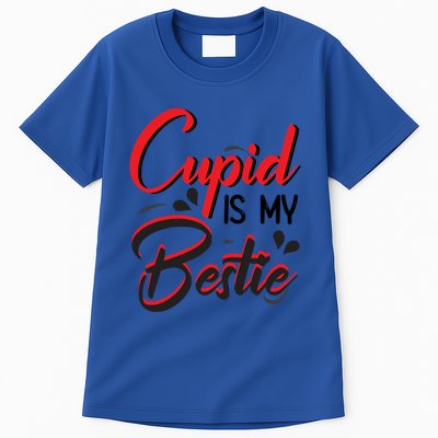 Cupid Is My Bestie Cupid Valentine's Day Costume Funny Gift Tall T-Shirt
