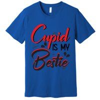 Cupid Is My Bestie Cupid Valentine's Day Costume Funny Gift Premium T-Shirt