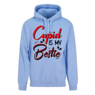 Cupid Is My Bestie Cupid Valentine's Day Costume Funny Gift Unisex Surf Hoodie